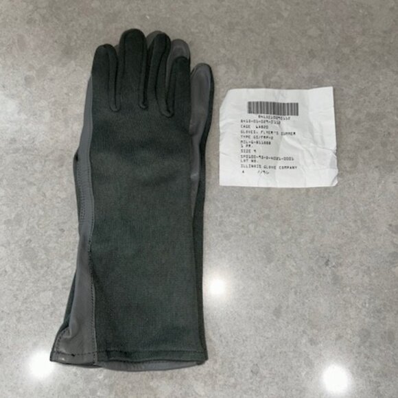 New US Army Navy Air Force Nomex Summer Flyers Gloves Size 9 - Picture 3 of 4